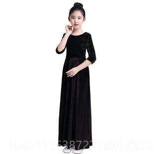 高档高定级制儿童礼服女童小晚礼服中大童主持提琴钢琴考级演服春