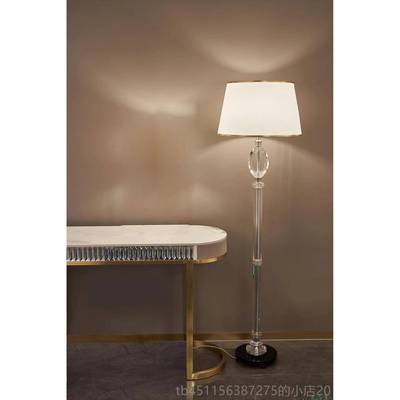 高档欧式轻奢水晶台灯温馨可简约婚房蓝灯色美卧室床头暖色式家用