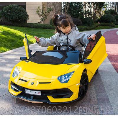 正品正版兰博基尼aventador sv座j移控双儿童电漂动车遥宝宝童车