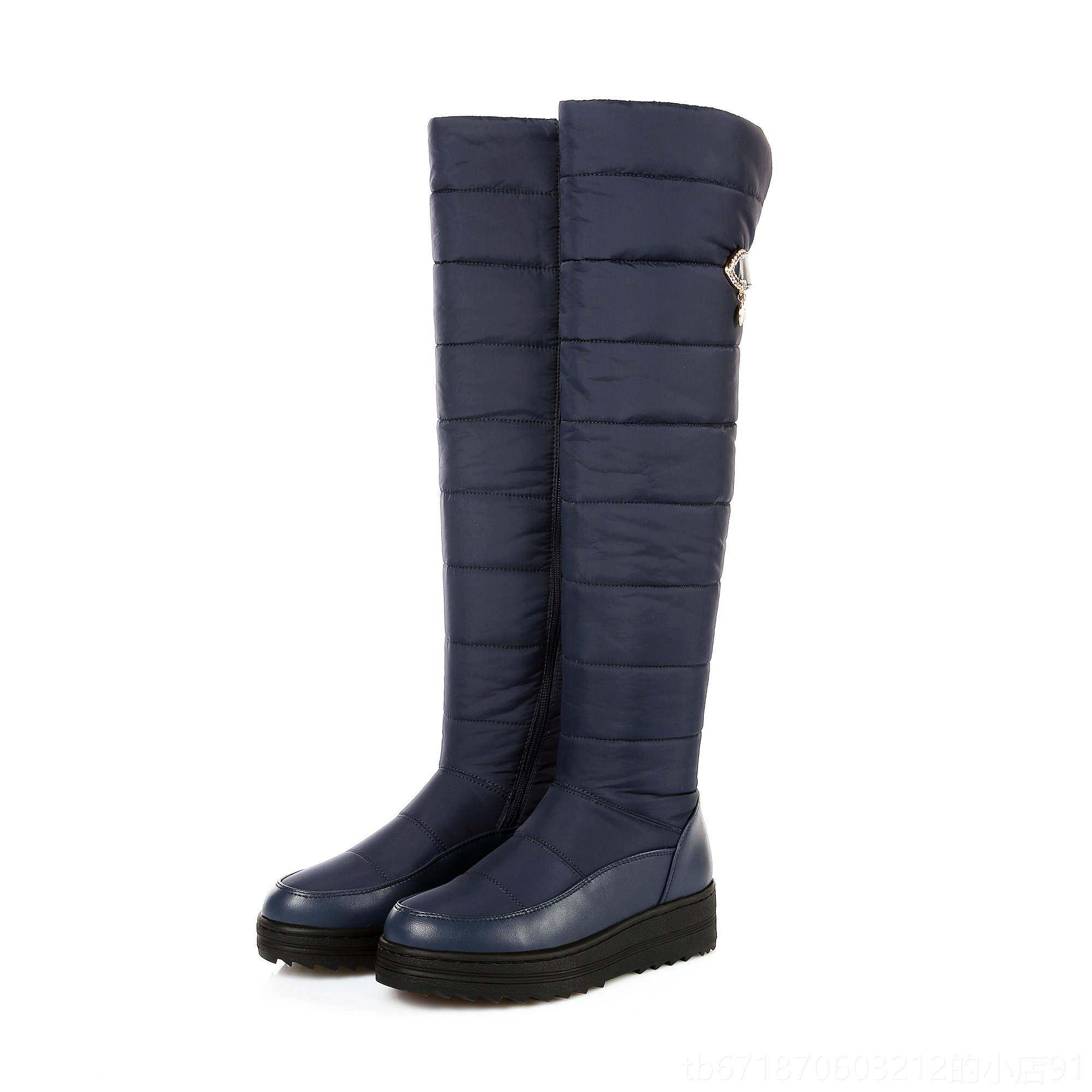 正品采产品过膝靴,拉炼棉鞋,水温暖和加厚,鹅绒,防,防滑,厚