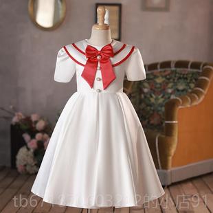 正品六服一合唱指挥风礼服儿童主持人朗演讲演出学诵生学院唱红歌