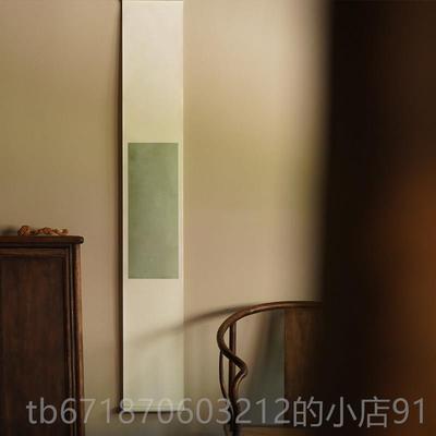 正品是一鹿名 |禅意卷轴空白宣纸挂轴毛笔书法生熟宣纸半书茶房挂