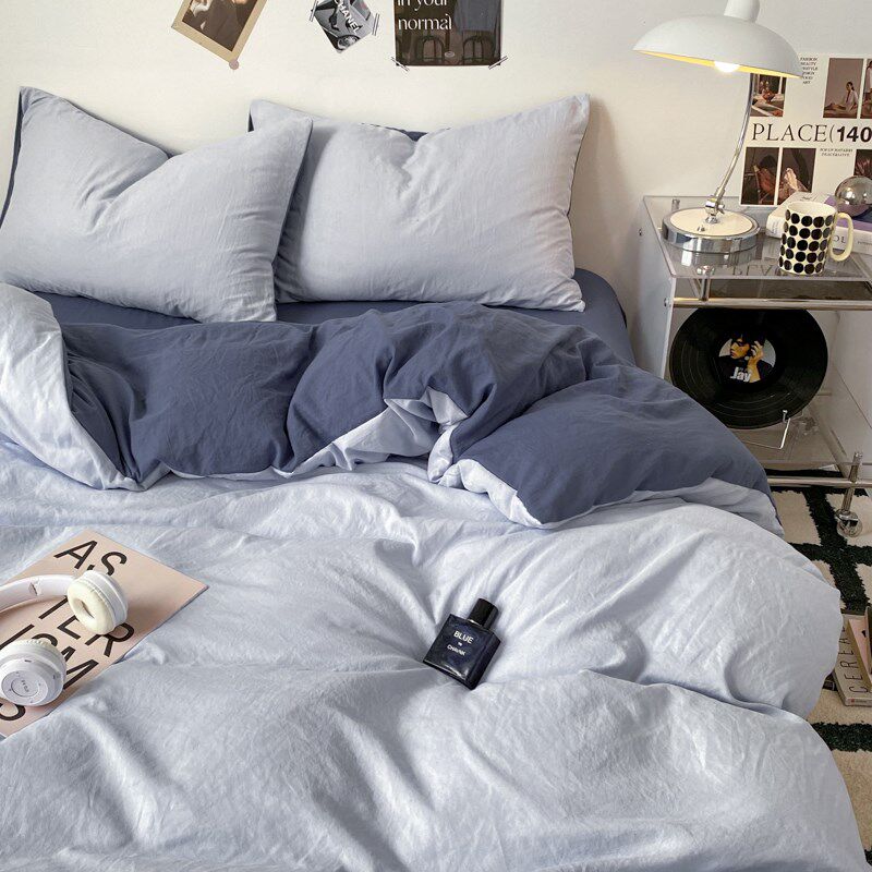 四件套床单被套被罩纯色简约学生宿舍水洗棉床笠男三件套床上用品,床上用品,床品套件/四件套/多件套,淘宝优惠券,粉丝福利购,淘宝优惠卷
