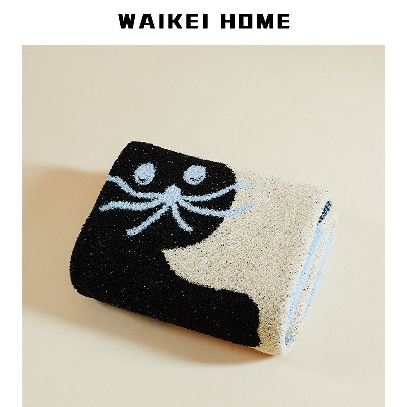 猫咪半边绒毛毯办公室午睡毯沙发毯披肩空调盖毯卧室装饰毯子搭毯,床上用品,休闲毯/毛毯/绒毯,淘宝优惠券,粉丝福利购,淘宝优惠卷