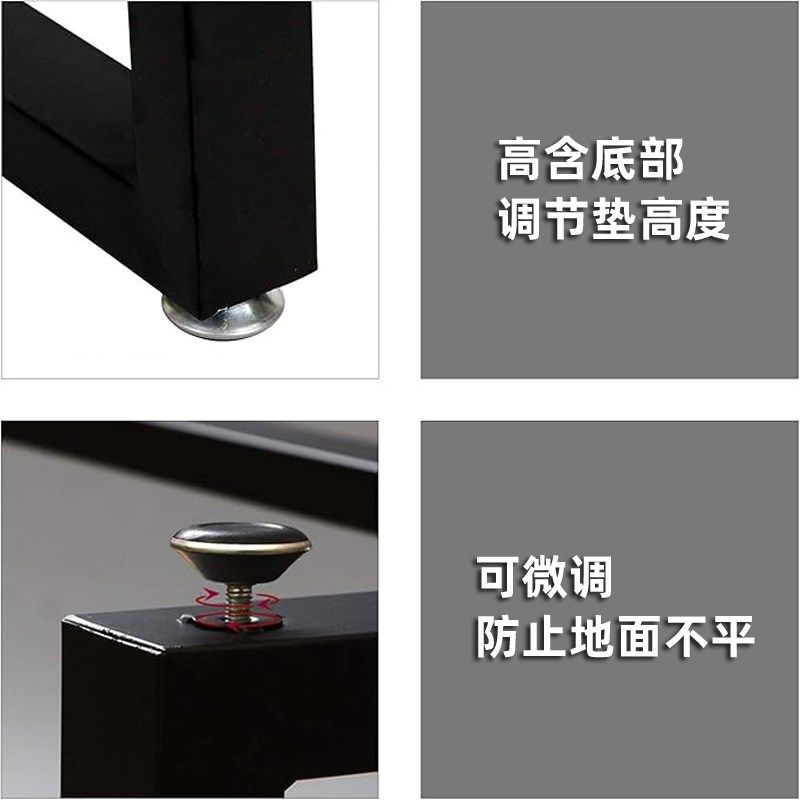 定制铁艺桌腿支架书桌支撑架悬空桌吧台金属腿口字桌子腿餐桌桌脚