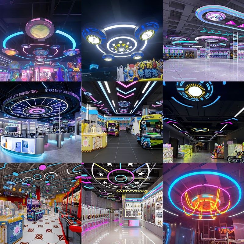 游戏厅造型灯电玩城游乐场儿童乐园电竞馆潮玩空间大玩家模块吊灯,家装灯饰光源,商用吊灯,淘宝优惠券,粉丝福利购,淘宝优惠卷