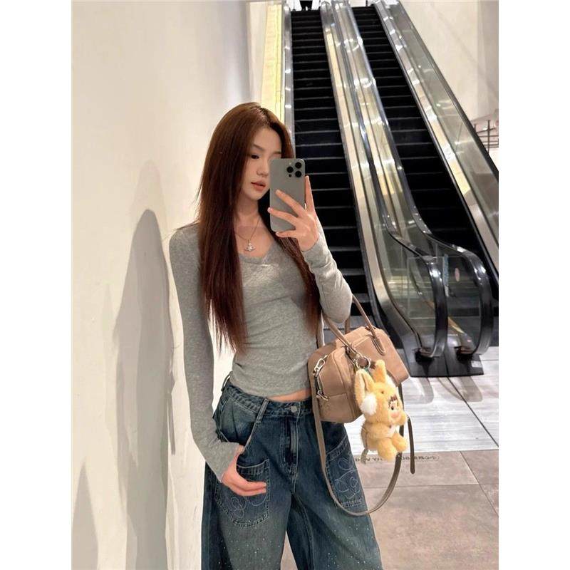 ongiiuu 舒适主义 针织开衫毛衣外套内搭打底衫上衣休闲长裤套装