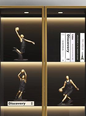 电视柜摆件桌面篮球运动员办公室装饰品客厅酒柜摆设乔迁新居摆设