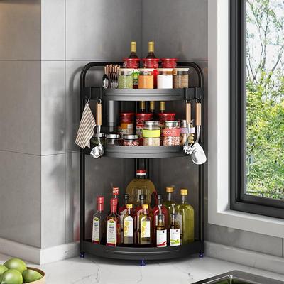 厨房置物架调料三角架子灶台角落墙角挂件转角免打孔收纳壁挂架子