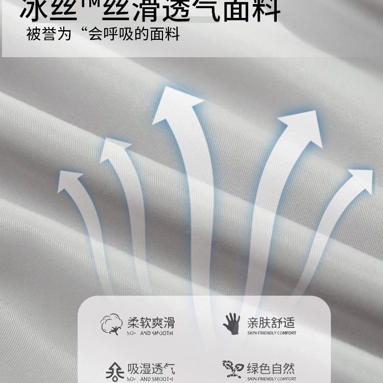 夏季冰丝床款笠单件床床罩2025纯色单人新全包凉感床套垫FS759334