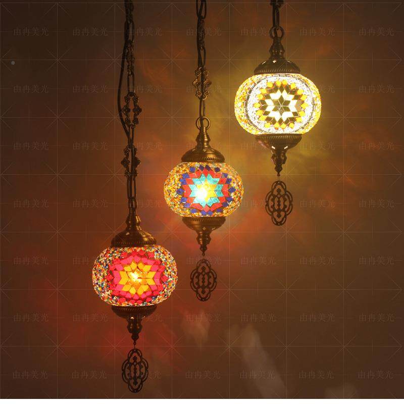 跨境清马赛吧餐克吊灯土耳其复古酒厅吧台地中海吊灯创意WUH特色