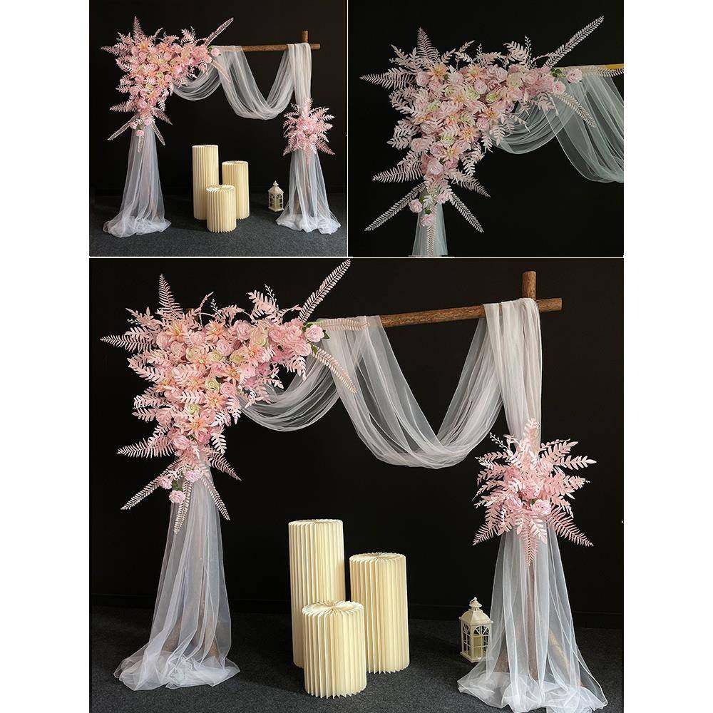 ?BBC户外庆木桩门4森婚系拱门婚花礼草坪场景布置F767SJJ9仿真花