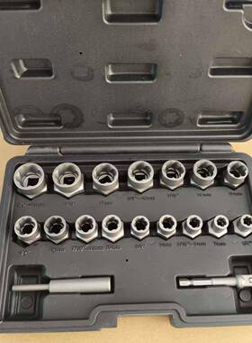 TUZ跨境破损受损螺螺栓取出18p反牙c套筒六角器生锈母断丝取出工