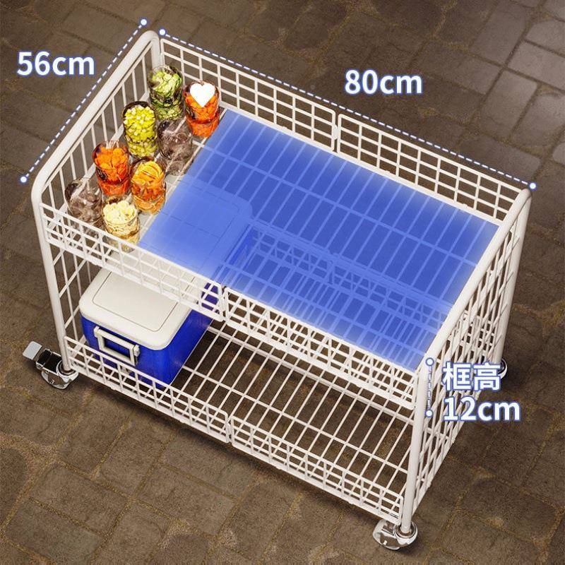 BQA车移摆摊置物架便携式小推夜市地冰粉小吃可寿司赵之动李