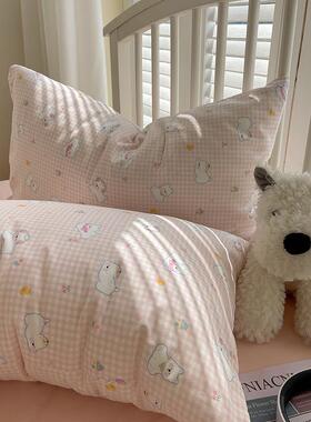 1法件花边纯棉双层纱OJM四款套三件套柔软舒式适印花公主风床上用