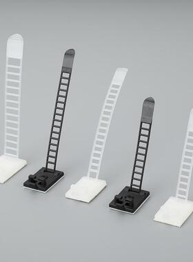 可调扎带式固定MJN座自粘式龙扎带固定器孔电线整理尼卡扣免打理