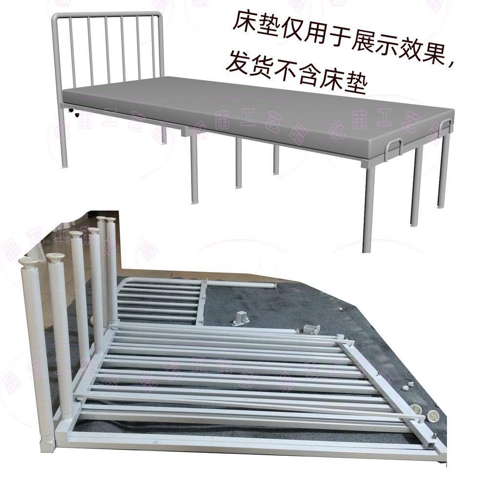 抽拉式铁艺GPG沙拆发靠单人床架,无扶手有背的,80mcm宽x200c长