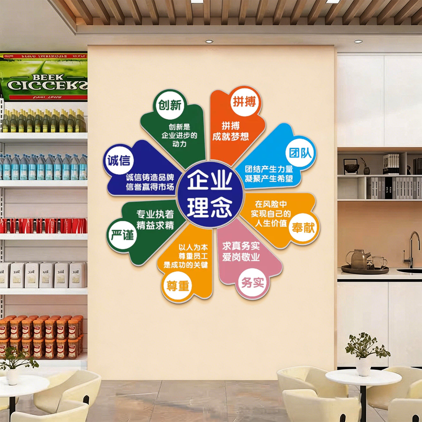 6S安全生产宣传墙贴PVC加厚