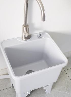 池家拖把卫生间拖池阳台塑用料墩布池洗拖把池子轻便CPX可以布移