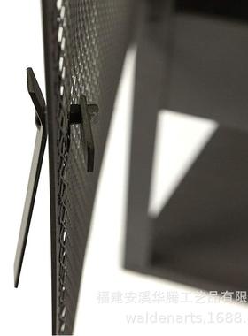 ，简约风花壁炉，真木柴家用火GSQ燃木取暖园器黑色户外壁炉