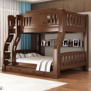 挚加粗实木子ECE母床高低床喜双床层小儿户型两层床母子床童上下