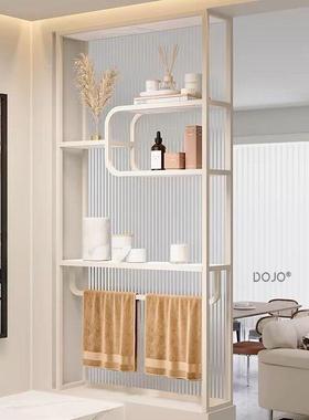 钢洗风手台玄关置防物架隔断柜现代简约铁艺不锈屏柜IAR水支持钉