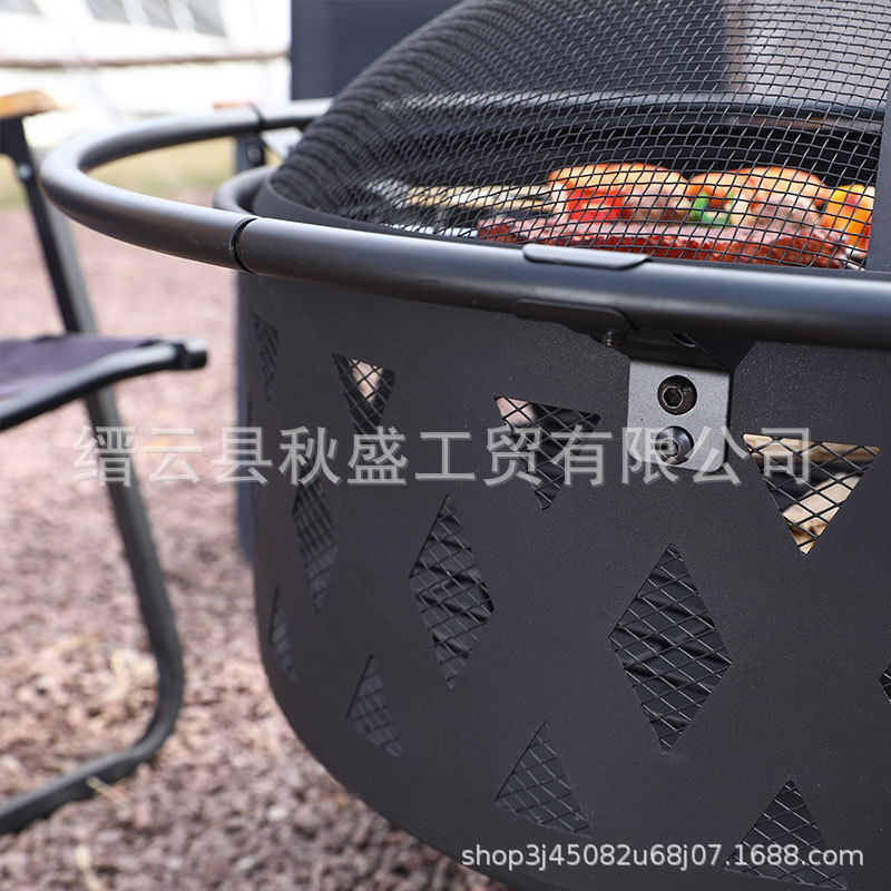 欧美户外大型取暖烧烤炉