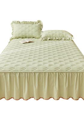 加OOW高款A类花边床笠床裙二合一米床罩2025新机款可洗床5垫1遮盖