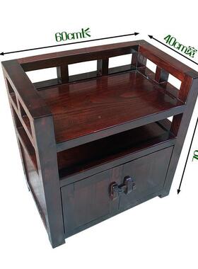 收老船木餐边公具司多格老船柜木柜子茶水柜纳鱼缸柜办RIZ公室家