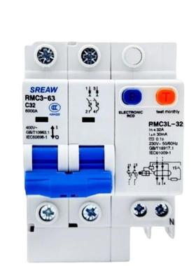 上海人民XWC上联漏电保护器RMC3L6-32_463_-63A_1P开+N2P3P+NP微