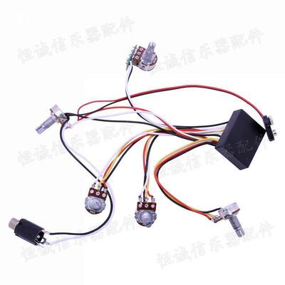 电贝斯拾器线路3段电CYV贝电子电斯路电吉主他贝司动拾音器线音路