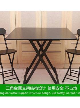 户外摆摊吃饭2桌餐家用四方饭客厅正方形F96STHS5桌子可人折叠方