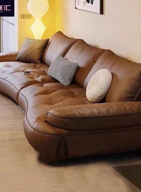 红极白色奶CID网油简小风沙发欧式大小户型客厅家用轻奢户型现代