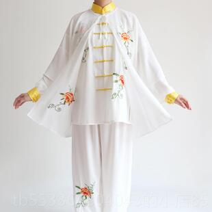 高档春夏太极服女太极练拳功服男武术春比赛表服中国风套装秋季刺