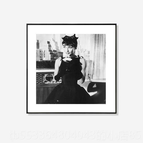 高档本梦黑白摄影人物装饰画现代轻奢客露厅组合挂晶瓷画复古艺术