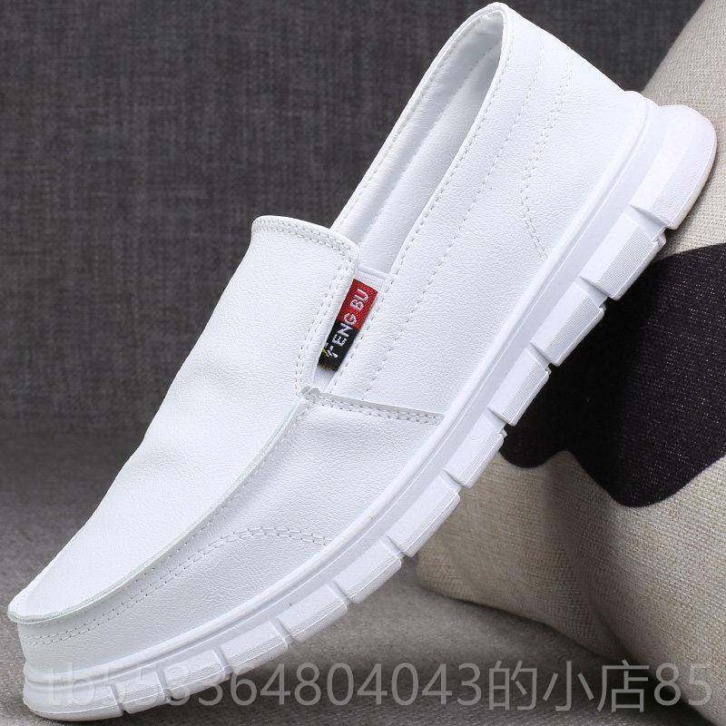 高档男鞋春季2025年新款一脚冬季加商绒棉正鞋男士休闲务蹬装黑色