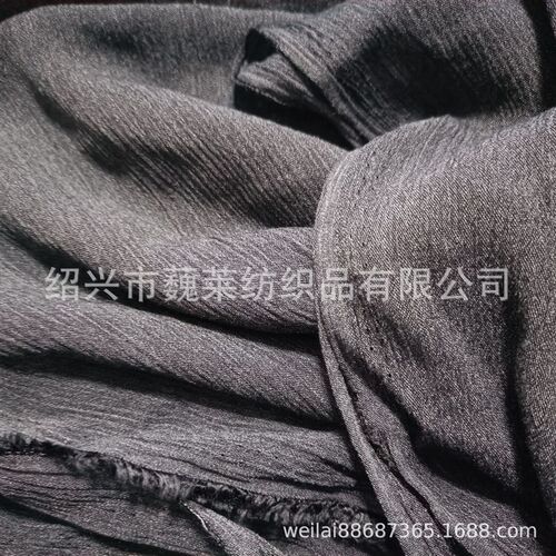 TR人棉绉布 涤纶人棉交织绉布面料 单染人棉杨柳绉布 杨柳皱布料