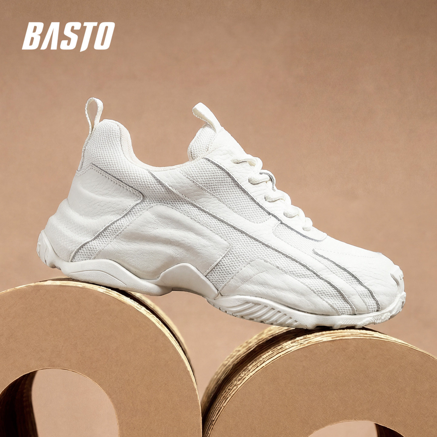 百思图男鞋增高老爹鞋2026新款春男士百搭透气潮鞋运动休闲鞋男款