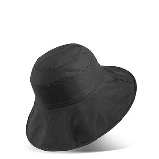 白色渔夫帽女夏季遮阳日系经典出游百搭户外透气防晒太阳帽可折叠