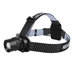 盛亿新品干电池款铝合金头灯 户外野营搜救钓鱼远近光调焦头戴灯