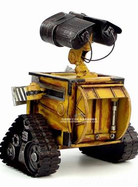 新款WALL钱E机器人-瓦艺力复古铁模型装饰摆设铁皮创意工艺品储罐