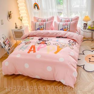 新款一米二五8八床三件套四1米被单冬天2x23.床单被套床上用品件5