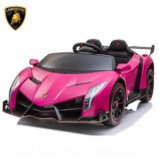新款兰博尼基婴儿周童电动汽跑遥控可坐车人四轮宝宝小孩玩具车岁