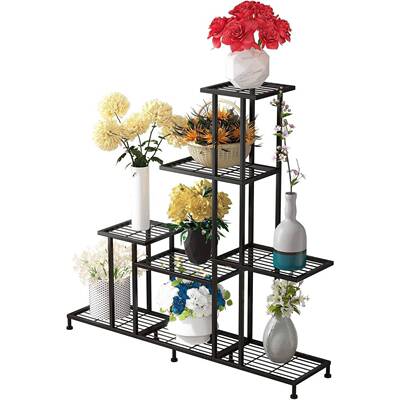 意6层铁艺花创卉植展示架，梯室户外花园物盆ROR栽植物阶架