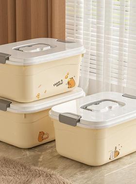 料收纳箱特大DXO号带盖家用衣服整加理储物箱子厚周转塑箱具玩收