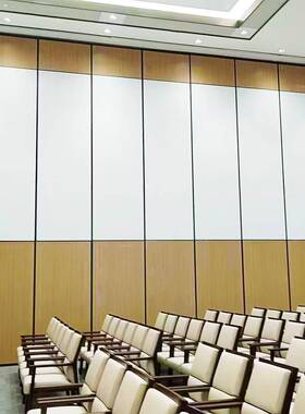 代商用现动简约酒店隔断移吊轨隔音隔断墙折NPW客厅可移动叠屏风
