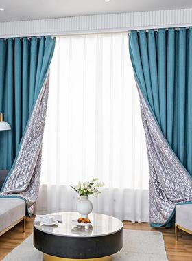 晒3新款隔音窗帘卧遮光吸音噪音隔音SSI帘室台阳防帘加厚保温