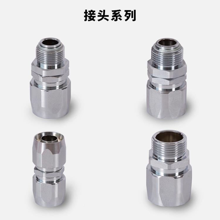 油机加油管万活接头加全铜快不锈钢呆接头旋转向VVF变径速接头配