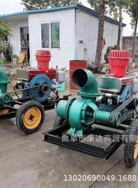 EBY汽4寸自吸泵油电启动柴风冷高压泵手推喷灌扬油程泵