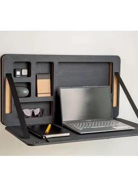 FYD木质壁挂挂式电桌可折叠小桌墙式脑带分隔支架隔板墙物上置架